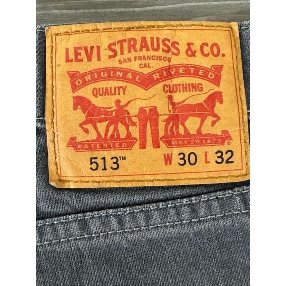 Levi’s Gray 513 Denim Jeans 30 x 31 - Picture 5 of 11